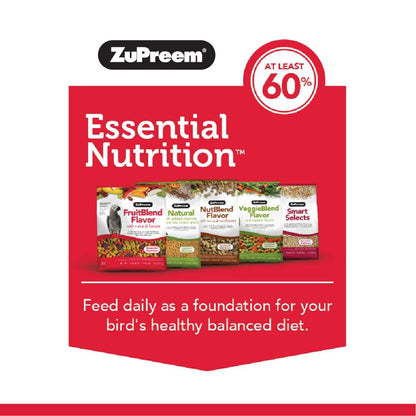 ZuPreem FruitBlend Flavor with Natural Flavors Bird Food for Medium Birds