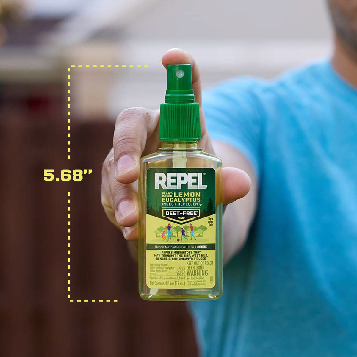 Repel Plant-Based Lemon Eucalyptus Insect and Mosquito Repellent, DEET-Free Bug Spray, 2 Pack