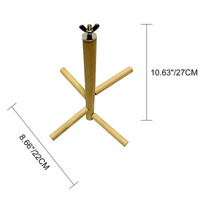 Pet Bird Toys Parrot Rotating Station Bar Wooden Standing Ladder Parrot 4 Level Round Stairs Toys Pet Bird Supplies