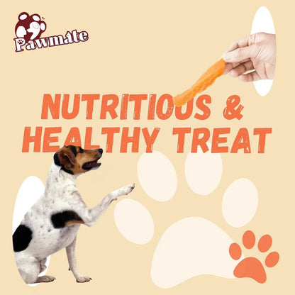 Pawmate Sweet Potato Dog Treats, Promote Digestion Soft Chews for All Dogs, 30 ct Packet