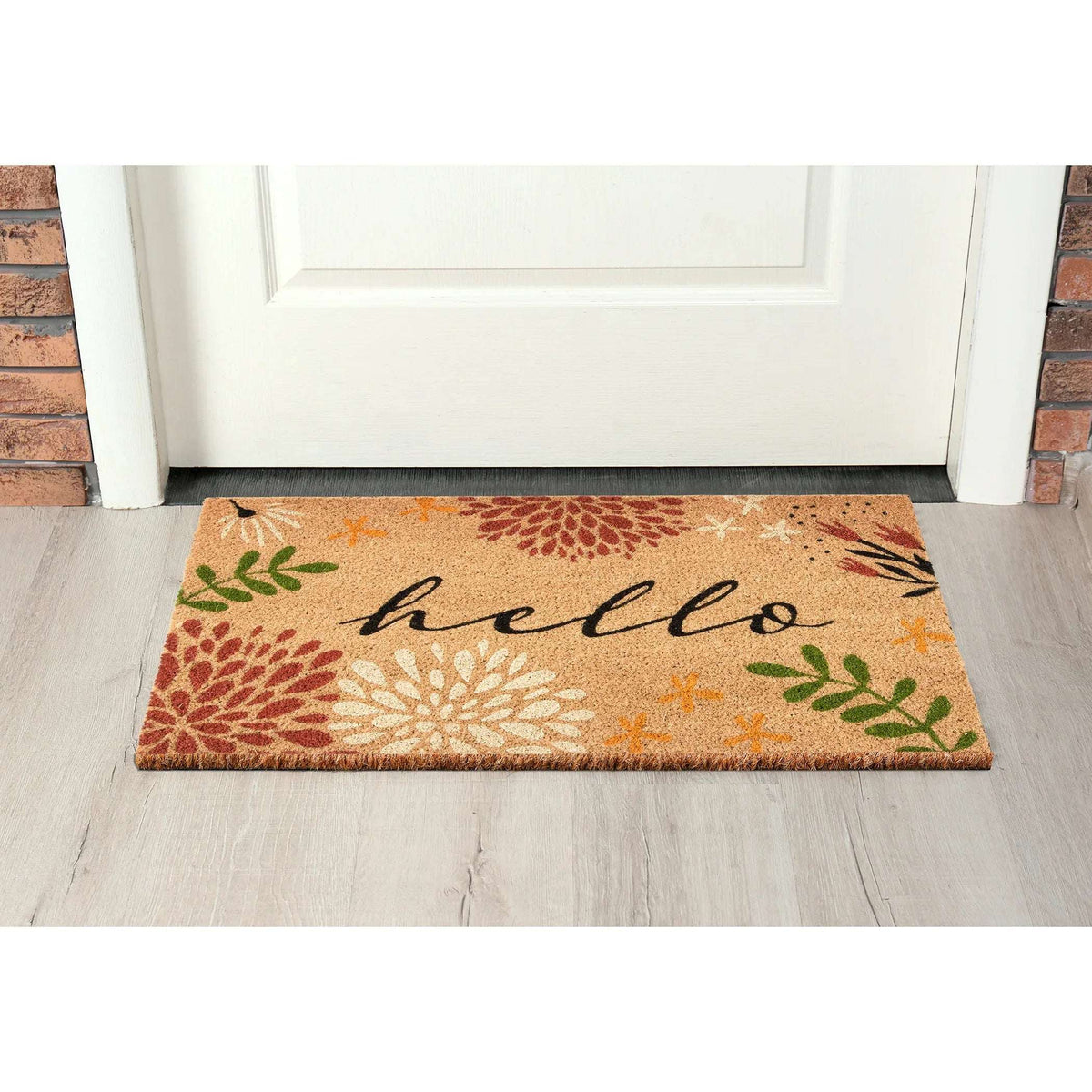 Mainstays 18X30 Hello Bloom Outdoor Coir Mat