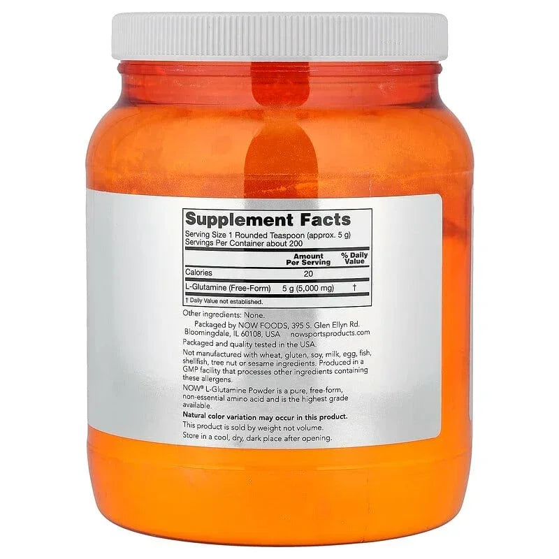 NOW Foods, Sports, L-Glutamine Powder