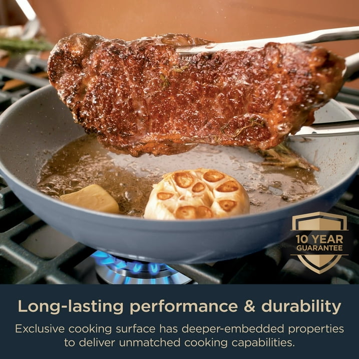 Ninja NeverStick Ceramic Pro 10.25" Non-Stick Ceramic Coated Fry Pan, Blue