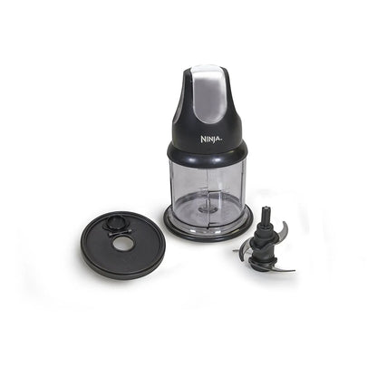 Ninja Express Chop 200 W Food Processor, Mince, Puree, One-Touch, Non-Slip Base, Dishwasher Safe, NJ100WM Black