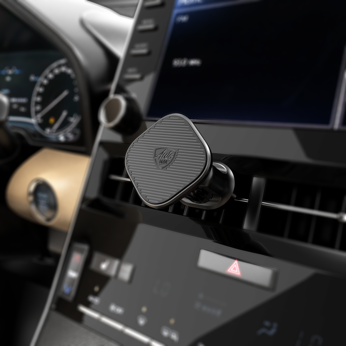 Auto Drive Magnetic Air Vent Mount Phone Holder with Stable Hook and Built-in Four Strong Magnets