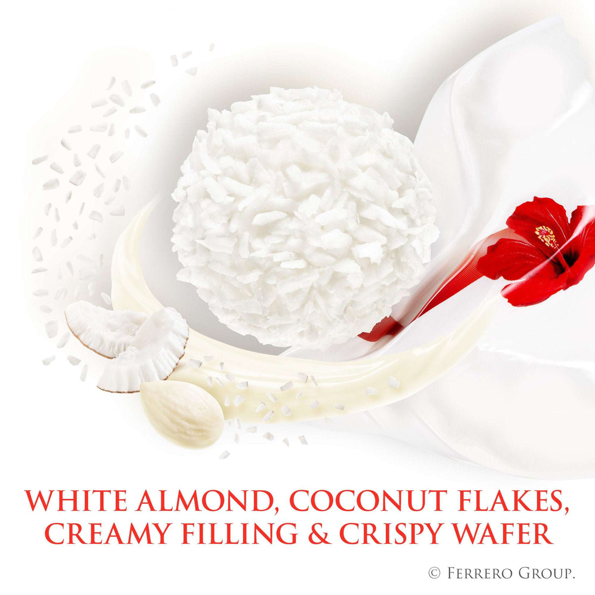Raffaello Almond Coconut Candy, 15 Individually Wrapped Treats, Perfect for sharing, 5.3 oz