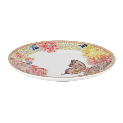 Dolly Parton Jeweled Mosaic 12pc Peach Butterfly Tableware Set