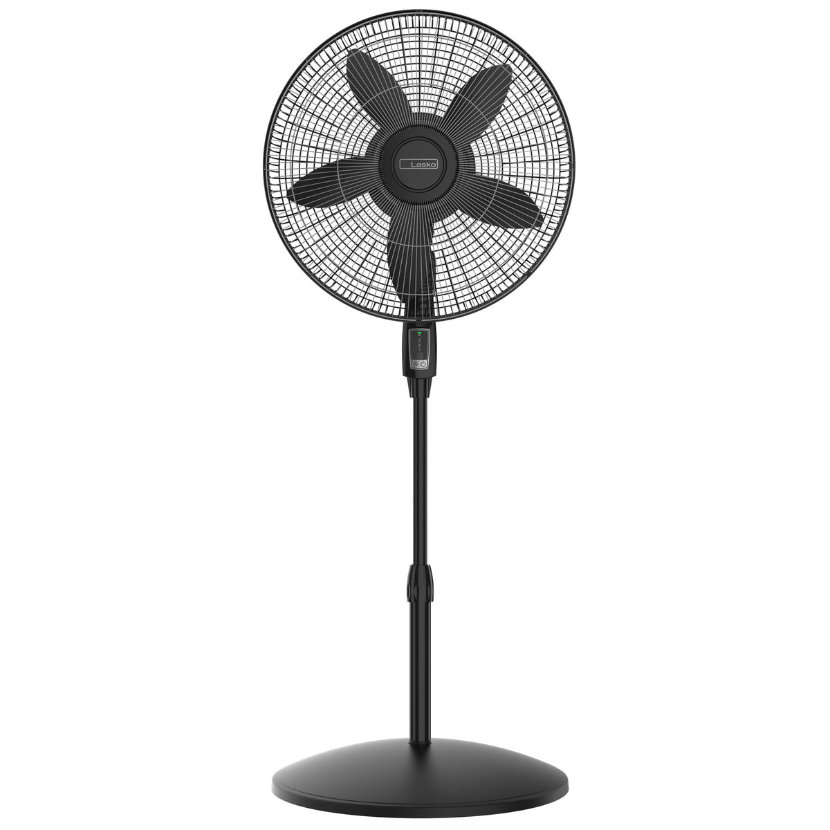 Lasko Cyclone Max 18" Oscillating Pedestal Fan with Remote, Adjustable Height and 4 Speeds for Whole Room Cooling, Black, S18605