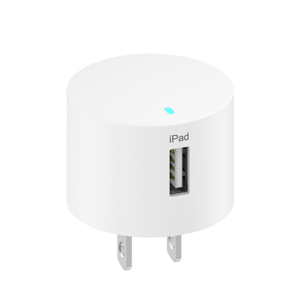 onn 12W Single USB-A Port Wall Charger with 3ft Lightning to USB Cable, MFI Certified Foldable Plug, White - Compatible with iPhone 14/13/12/11/X/XR/XS/8/7/6/5, iPad, Airpods and more