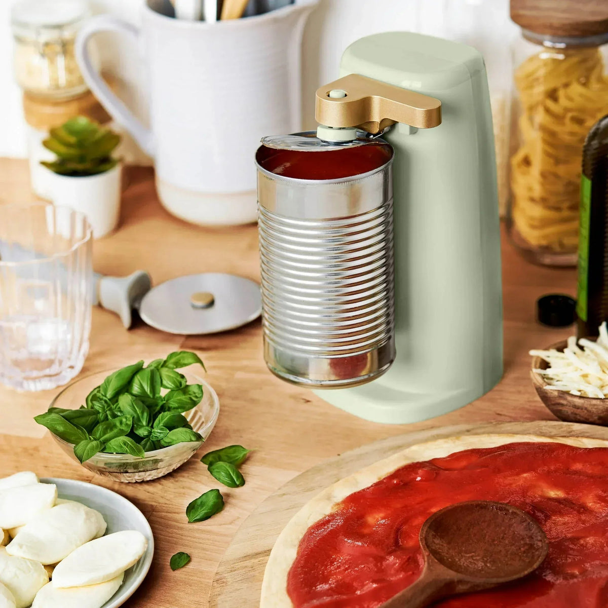 Beautiful Easy-Prep Electric Can Opener, White Icing by Drew Barrymore