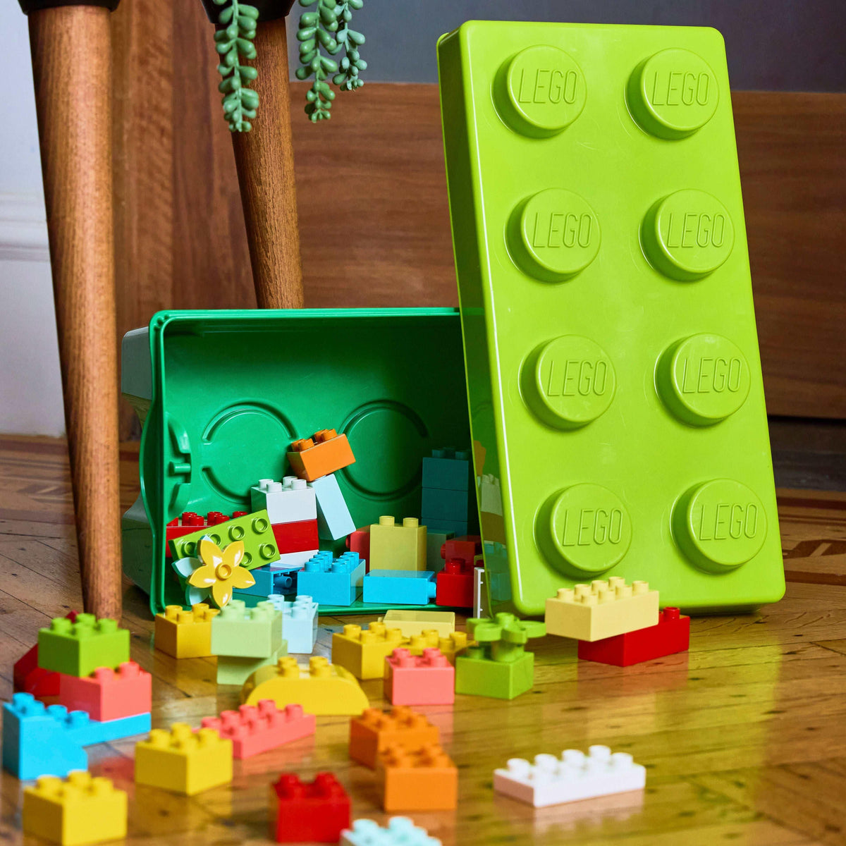 LEGO DUPLO Classic Brick Box Building Set with Storage 10913, Toy Car, Number Bricks and More, Learning Toys for Toddlers, Boys & Girls 18 Months Old