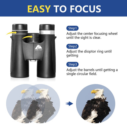Ozark Trail 8X42 Binoculars for Adults and Kids–Fully Multi-Coated for Boating Navigation Hunting Fishing Outdoor Sports