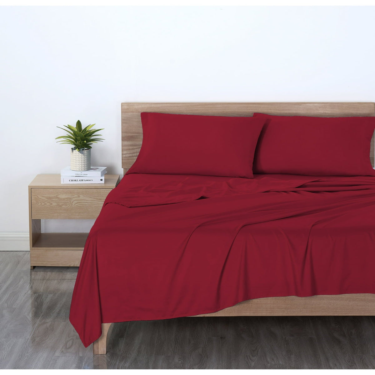 Mainstays Basic Value Microfiber Bed Sheet Set, 4 Piece