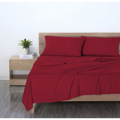 Mainstays Basic Value Microfiber Bed Sheet Set, 4 Piece