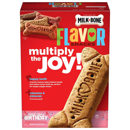 Milk Bone Flavor Snacks Large Dog Biscuits, Flavored Crunchy Dog Treats, 60 oz