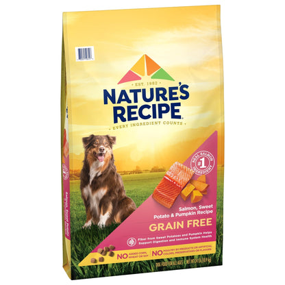 Nature's Recipe Grain Free Salmon, Sweet Potato & Pumpkin Dry Dog Food