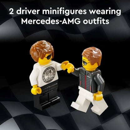 LEGO Speed Champions Mercedes-AMG G 63 & Mercedes-AMG SL 63 Toy Cars - Building Toys Set for Boys & Girls, Ages 10+ - Gift for Christmas - W/ 2 Minifigures - 76924
