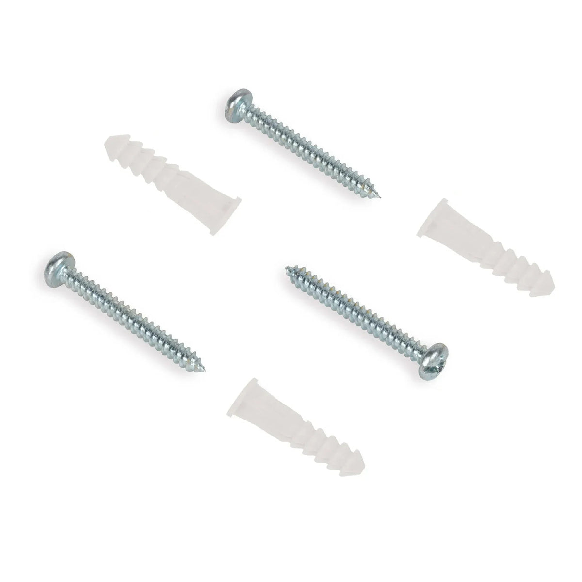 Hillman Multi-Material Ribbed Anchor Screws, #4-6 x 7/8", Plastic and Steel, 10 lbs, Yellow, 6 sets
