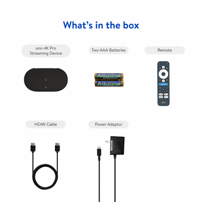onn 4K Pro Streaming Device, Google TV with Gemini (NEW 2026 Model) - Ultra-fast Streaming, Stunning 4K UHD, 32GB Storage, 3GB RAM, Dolby Vision & Atmos, Find My Remote with Backlight, Ethernet Port