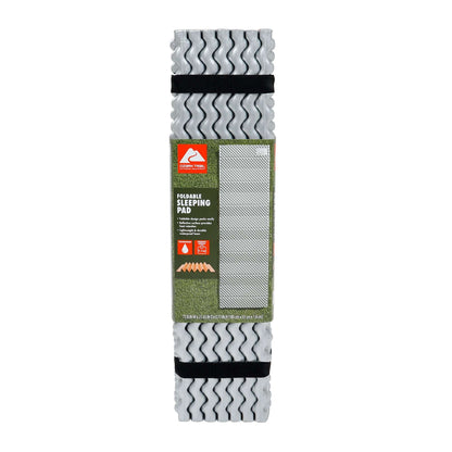Ozark Trail Foldable Sleeping Pad, Outdoor, Light Weight, Product Size 72.8in x 21.6in, Material PE