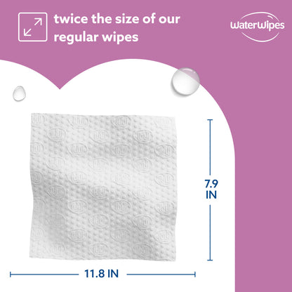 WaterWipes Sensitive Body & Intimate Wipes, 3-In-1 Cleans, Cares, Protects, 99.9% Water, Unscented & Hypoallergenic Hygiene Wet Wipes, Adult Care, 3 Packs (90 Wipes)