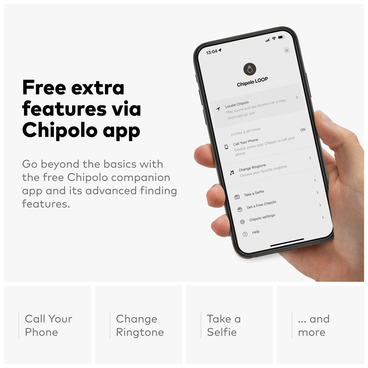 Chipolo LOOP & CARD Bundle - Rechargeable Bluetooth Tracker Item Locator for Keys, Bags & Wallets, Compatible with Apple Find My or Android Find Hub, Out of Range Alerts for Android & Call Your Phone