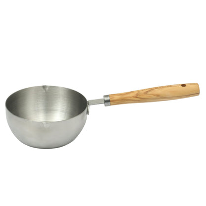 The Pioneer Woman 4-Piece Stainless Steel Measuring Cup Set for Cooking with Olivewood Handles
