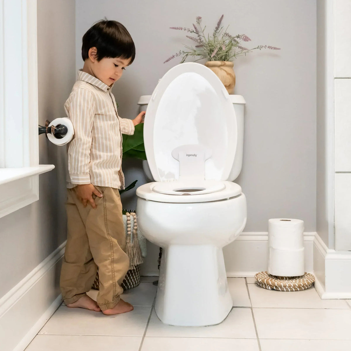 Ingenuity Flip & Sit Potty Seat - For Ages 18 Months, Up to 50 Pounds