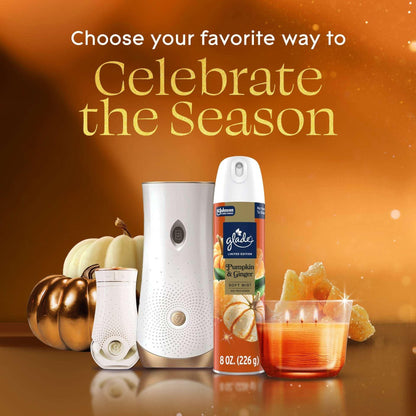 Glade® Automatic Spray Air Freshener Refill, Christmas Holiday Pumpkin & Ginger, 6.2oz., 2 Count
