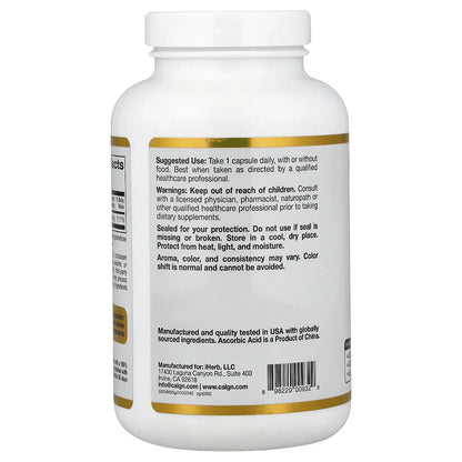 California Gold Nutrition Gold C®, USP Grade Vitamin C, 1,000 mg, 60 Veggie Capsules