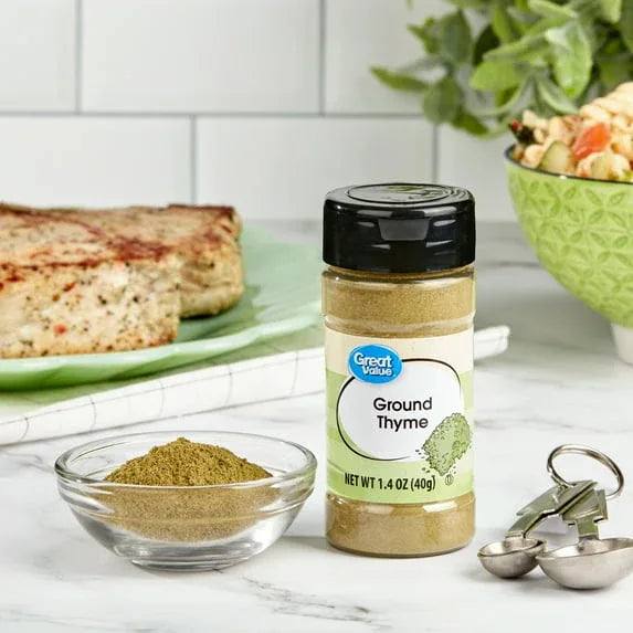(6 pack) Great Value Ground Thyme, 1.4 oz