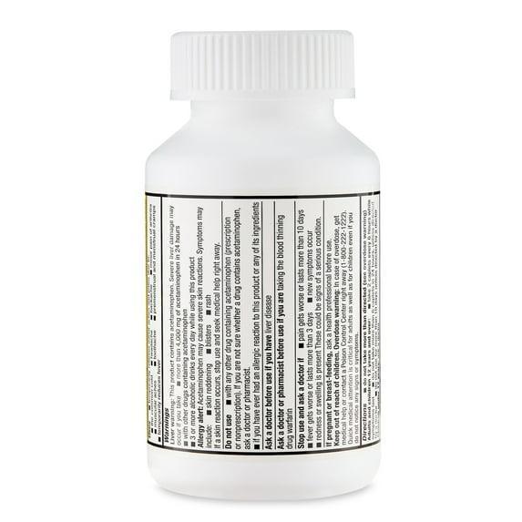 Equate Extra Strength Pain Reliever & Fever Reducer Acetaminophen Caplets, 500 mg, 200 Count