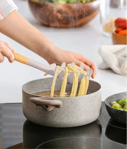 Mainstays Silicone & Bamboo Cooking Utensil Set, 14 Pieces