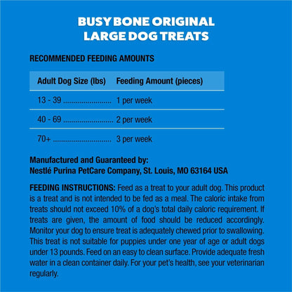 Purina Busy Bone Original Chew Large Dog Chew Treats, 21 oz.