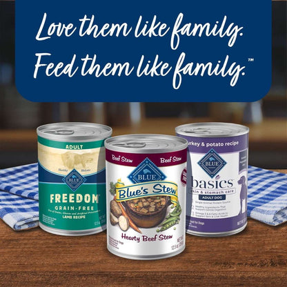 Blue Buffalo Blue's Stew Natural Wet Dog Food, Hearty Beef & Country Chicken Variety Pack