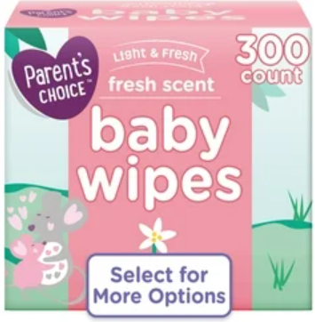 Parent's Choice Fresh Scent Baby Wipes, 300 Count (Select for More Options)