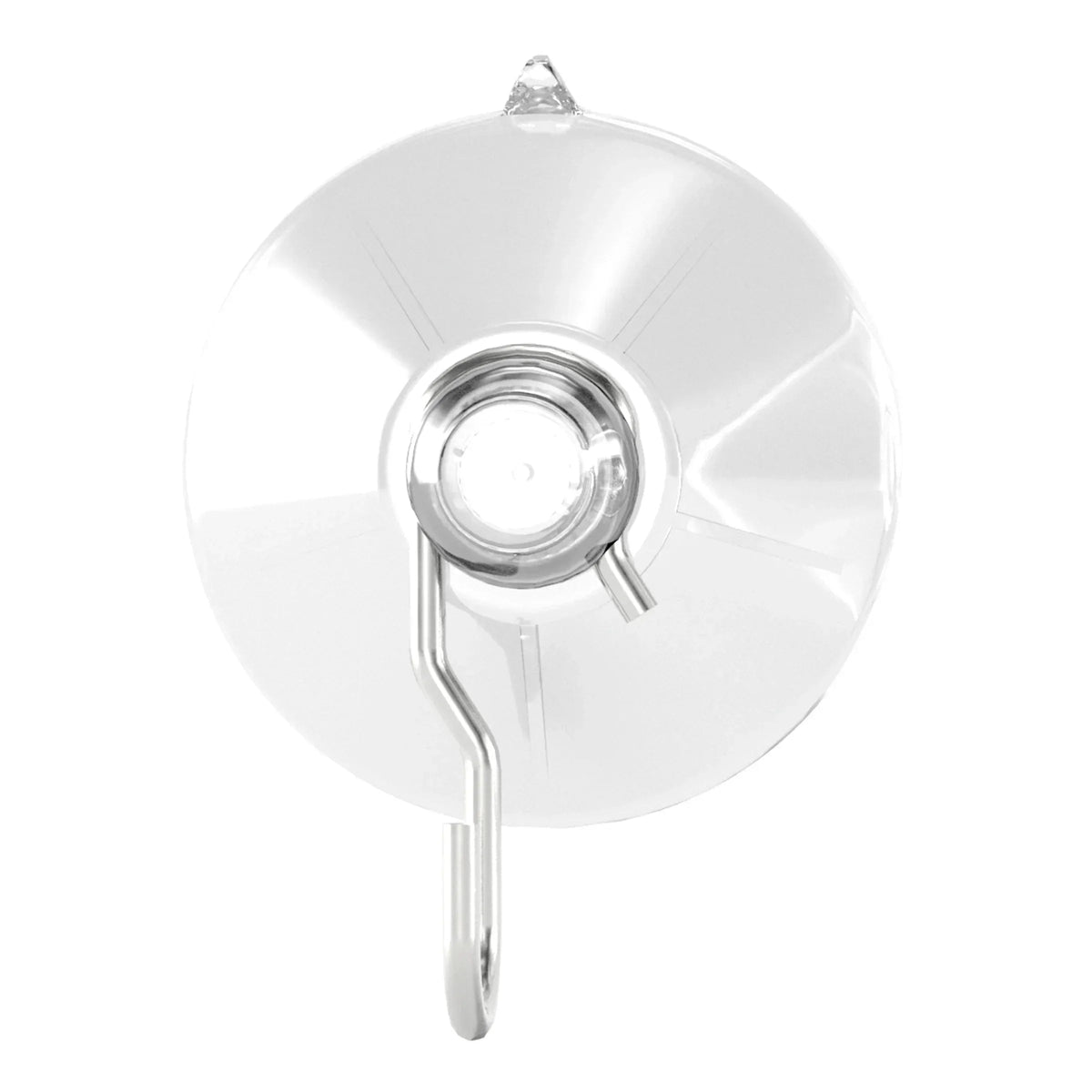 Ook Suction Cup Hooks, Suction Cup Hangers, Large, 5 lbs, PVC, Clear, 3 pack