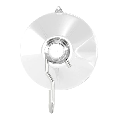 Ook Suction Cup Hooks, Suction Cup Hangers, Large, 5 lbs, PVC, Clear, 3 pack