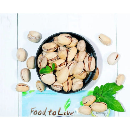 Pistachios Roasted and Salted, 0.5 Pounds - Kosher, Vegan - by Food to Live