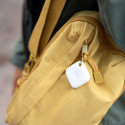 Tile Mate (2022) 1-Pack, White. Bluetooth Tracker, Keys Finder and Item Locator; Up to 250 ft. Range.