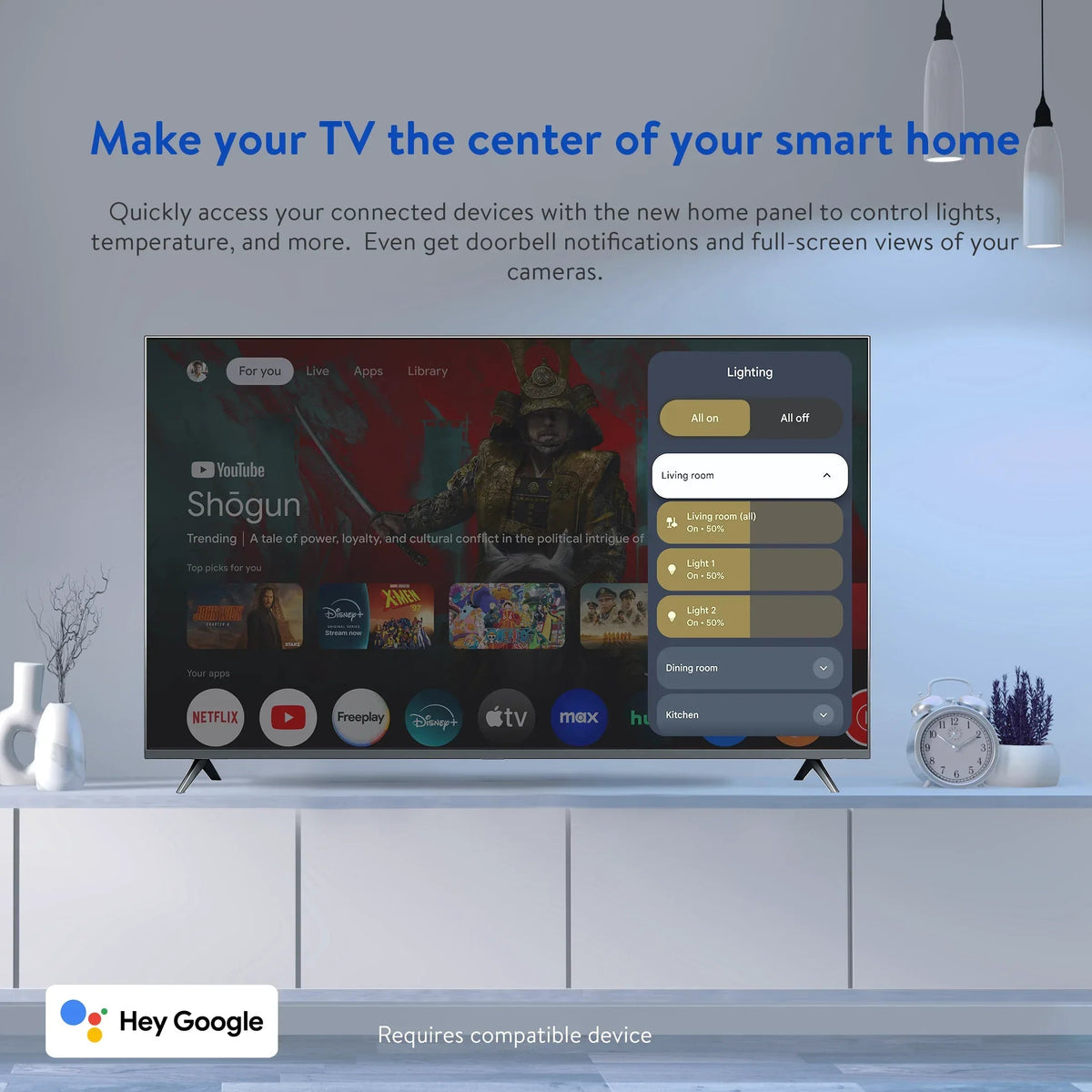 onn 4K Plus Streaming Device, Google TV - Ultra-fast Streaming, Stunning 4K UHD, 16GB Storage, 2GB RAM, Dolby Vision & Atmos, Remote with Voice Control