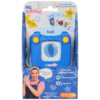 Ms. Rachel First Words Talking Flash Cards with Electronic Reader, 100 Words for Infants Ages 1 and up