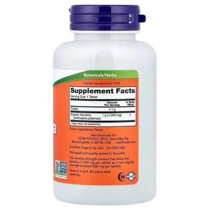 NOW Foods, Certified Organic Spirulina