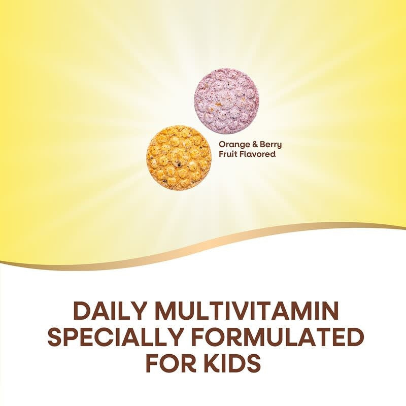 Nature's Way, Alive!® Kids, Chewable Multivitamin, Ages 2+, Orange & Berry Fruit, 120 Chewable Tablets