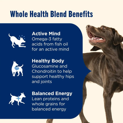 Nutrish Large Breed Real Beef, Pea, Carrot & Brown Rice Recipe Whole Health Blend Dry Dog Food, 14 lb. Bag (Rachael Ray)