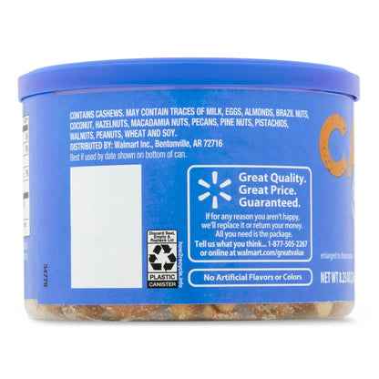 Great Value Honey Roasted Cashews, 8.25 oz
