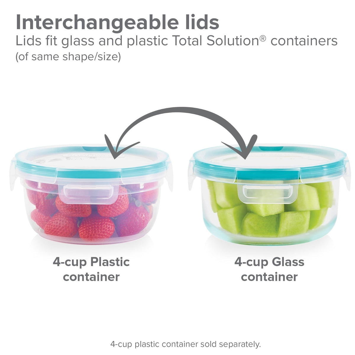 Snapware Total Solution Glass Storage Set, 10 Piece
