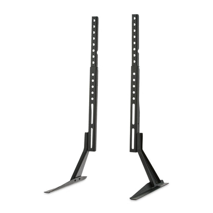 onn Tabletop TV Stand for 37" to 70" TVs, Holds up to 110 lbs, Black- Metal Legs for Tabletop