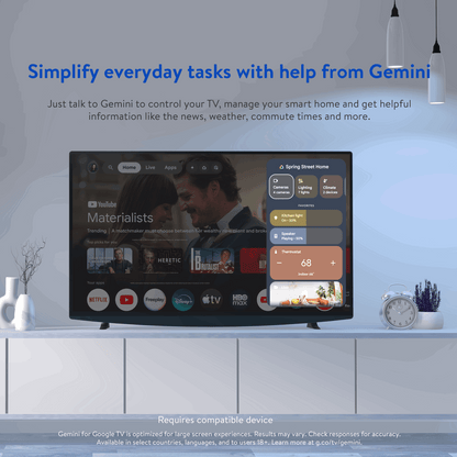 onn 4K Pro Streaming Device, Google TV with Gemini (NEW 2026 Model) - Ultra-fast Streaming, Stunning 4K UHD, 32GB Storage, 3GB RAM, Dolby Vision & Atmos, Find My Remote with Backlight, Ethernet Port