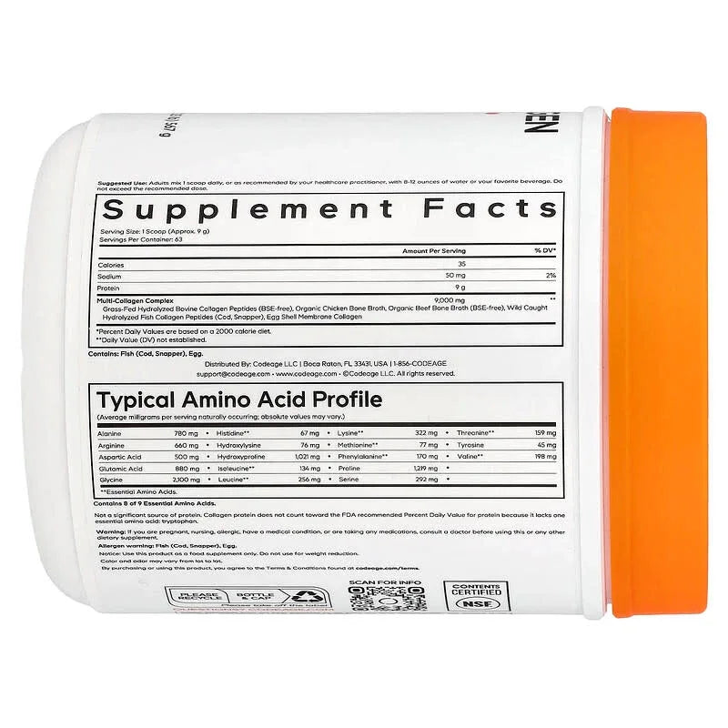 Codeage, Multi Collagen Peptides Powder